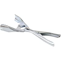 Kamino-Flam Pinza para Carbón- Metal- Plateado- 25x10x3 cm
